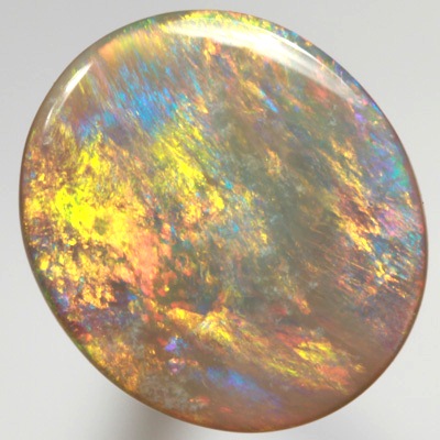 SOLID BLACK OPAL RARE Neon bright Rolling flashes SEE VIDEO